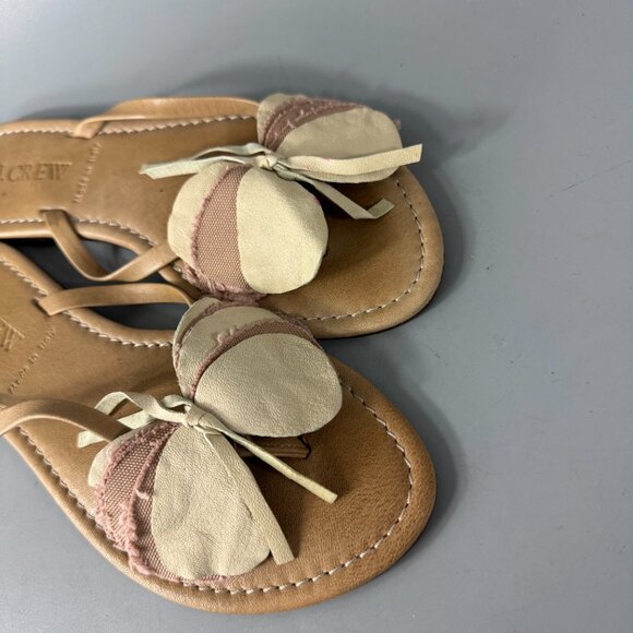 J Crew Made in Italy Suede/Leather Flip-flop Sandals, Size 5 - Picture 13 of 14
